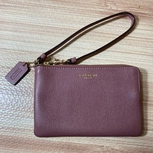 Coach Authentic Corner Zip Wristlet In Signature Canvas